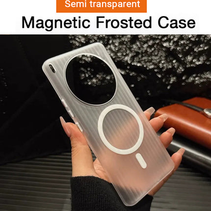Kapa Wave Magnetic Frosted Grip Back Cover for Vivo X300 5G | [MagSafe Compatible] Wireless charging, Slim, Metal Buttons Matte Finish Back Case (White)