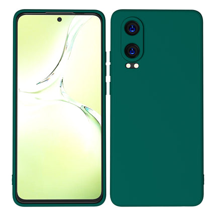 Kapa Matte Protective Lens Flexible Back Cover for OnePlus Nord CE 4 Lite | Slim Silicone with Soft Lining Shockproof Full Body Bumper Case (Green)