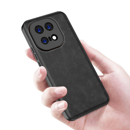 Kapa Tux Leather Back Cover for IQOO 15 5G | Slim Shockproof Camera Protection Bumper Case (Black)