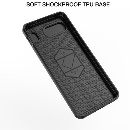 Kapa Armor Slider Back Cover for OnePlus Nord 4 | Inbuilt Ring + Camera Slider Shockproof Lens Protection Bumper Back Case (Grey)
