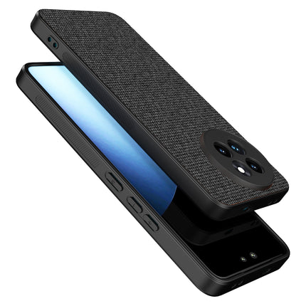 Kapa Soft Full Fabric Protective Back Case Cover for Xiaomi 14 Civi | Shockproof Slim Hard Anti Slip Back Case (Black)