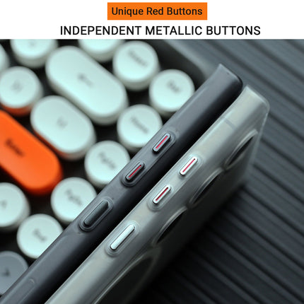 Kapa Matte Magnetic Wave Grip Back Cover for Samsung Galaxy S24 Ultra | [MagSafe Compatible] Wireless charging, Slim, Metal Buttons, Frosted Back Case (Grey)