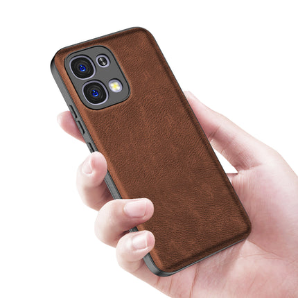 Kapa Tux Leather Back Cover for Oppo F31 5G | Slim Shockproof Camera Protection Bumper Case (Brown)
