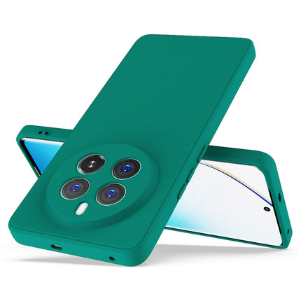 Kapa Matte Protective Lens Flexible Back Cover for Realme 12 Pro / 12 Pro Plus | Slim Silicone with Soft Lining Shockproof Full Body Bumper Case (Green)