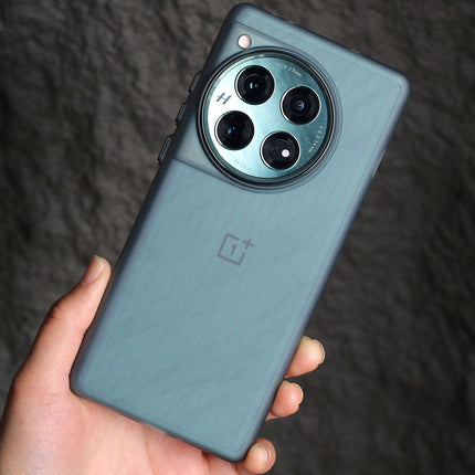 Kapa Wave Frosted Grip Back Cover for OnePlus 12R | Ultra Slim [With Metal Buttons] Matte Finish Back Case (Grey)