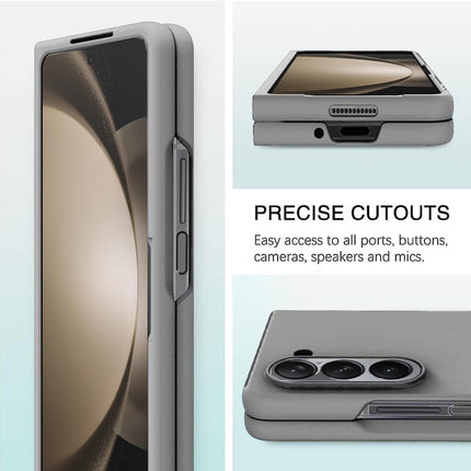 Kapa Ultra Thin Back Case for Samsung Galaxy Z Fold 5 | Full Body Protection Hard Back Cover, Grey - Mobizang