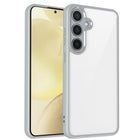 Kapa Hawkeye Clear Back Cover for Samsung Galaxy A36 | Camera Lens Protector Shockproof Slim Clear Case Cover (Grey Sides) - Mobizang