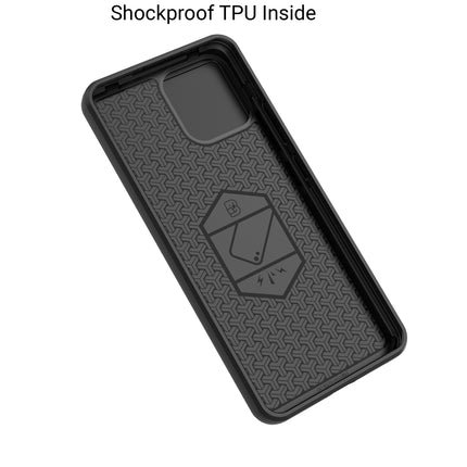 Kapa Armor Slider Back Cover for Oppo K13 5G | Inbuilt Ring + Camera Slider Shockproof Lens Protection Bumper Back Case (Black)