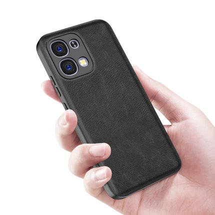 Kapa Tux Leather Back Cover for Oppo F31 5G | Slim Shockproof Camera Protection Bumper Case (Black)