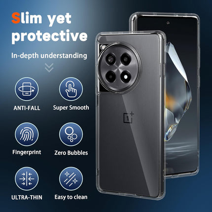 Kapa Shield Clear Acrylic Back Shock Proof Case Cover for OnePlus 12 (Transparent) - Mobizang