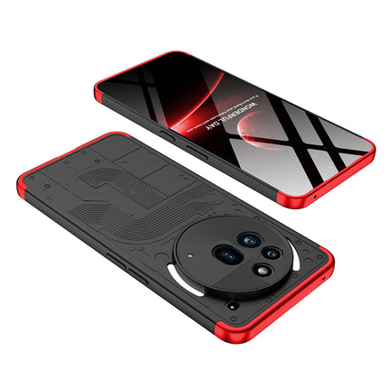 Kapa Double Dip Full 360 Protection Back Case Cover for Nothing Phone 3A Pro (Red,Black)