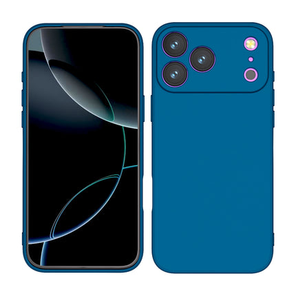 Kapa Matte Protective Lens Flexible Back Cover for Apple iPhone 17 Pro | Slim Silicone with Soft Lining Shockproof Full Body Bumper Case (Blue)