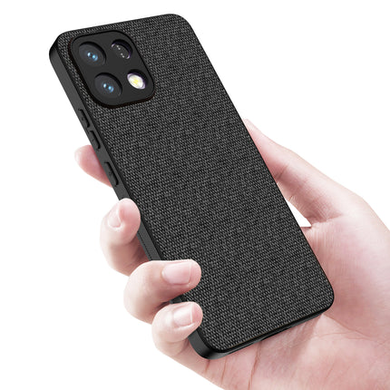 Kapa Soft Full Fabric Protective Back Case Cover for Oppo K13 5G | Shockproof Slim Hard Anti Slip Back Case (Black)