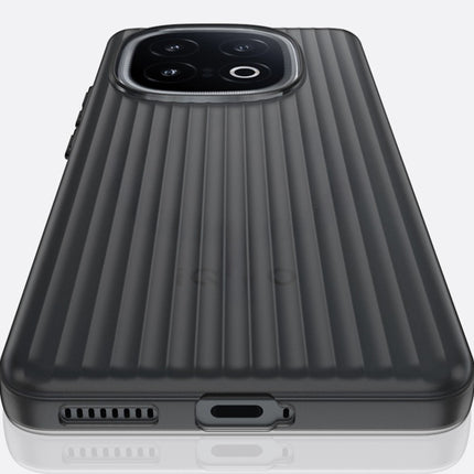 Kapa Wave Frosted Grip Back Cover for Iqoo 13 5G | Ultra Slim [With Metal Buttons] Matte Finish Back Case (Grey)