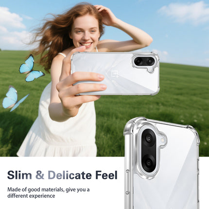 Kapa Airbag Armor Back Cover for OnePlus Nord CE 5 | Clear Slim Shockproof [Military Grade Protection] Hybrid Bumper Case (Clear)