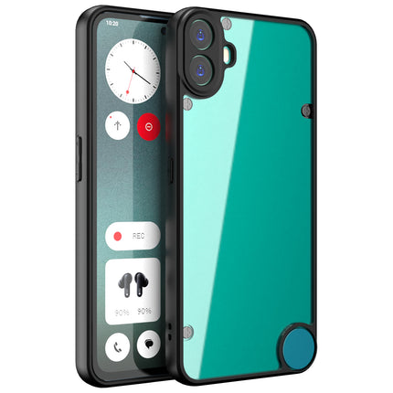 Kapa Hawkeye Clear Back Cover for Nothing CMF Phone 1 | Camera Lens Protector Shockproof Slim Clear Case Cover (Black)