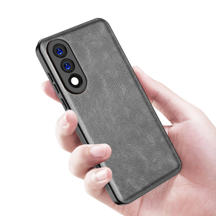 Kapa Tux Leather Back Cover for OnePlus Nord 5 | Slim Shockproof Camera Protection Bumper Case (Grey)