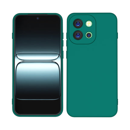 Kapa Matte Protective Lens Flexible Back Cover for OnePlus 13S | Slim Silicone with Soft Lining Shockproof Full Body Bumper Case (Green)