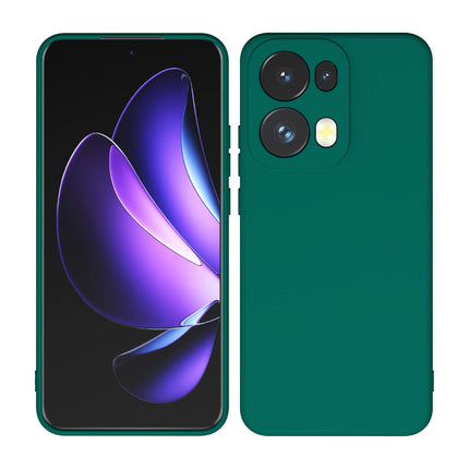 Kapa Matte Protective Lens Flexible Back Cover for Oppo Reno 13 Pro | Slim Silicone with Soft Lining Shockproof Full Body Bumper Case (Green)