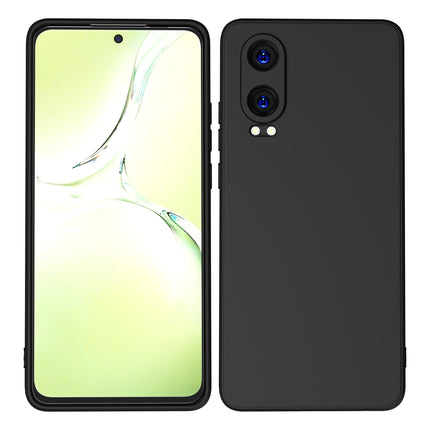 Kapa Matte Protective Lens Flexible Back Cover for OnePlus Nord CE 4 Lite | Slim Silicone with Soft Lining Shockproof Full Body Bumper Case (Black) - Mobizang