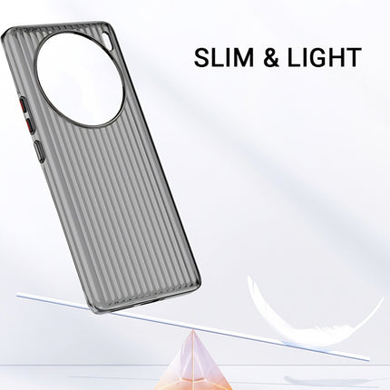 Kapa Matte Wave Grip Back Cover for Vivo X200 5G | Ultra Slim [With Metal Buttons] Frosted Back Case (Grey) - Mobizang