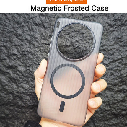 Kapa Wave Magnetic Frosted Grip Back Cover for Vivo X300 5G | [MagSafe Compatible] Wireless charging, Slim, Metal Buttons Matte Finish Back Case (Grey) - Mobizang