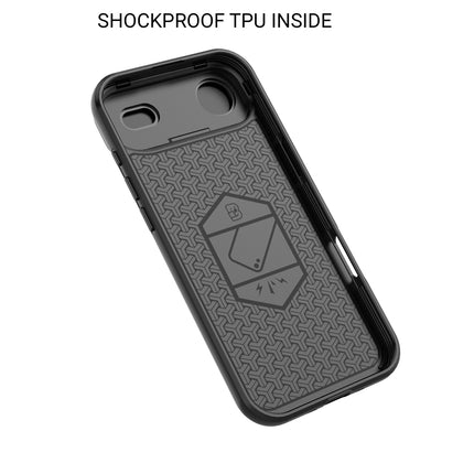 Kapa Armor Slider Back Cover for Apple iPhone 17 Air | Inbuilt Ring + Camera Slider Shockproof Lens Protection Bumper Back Case (Blue)