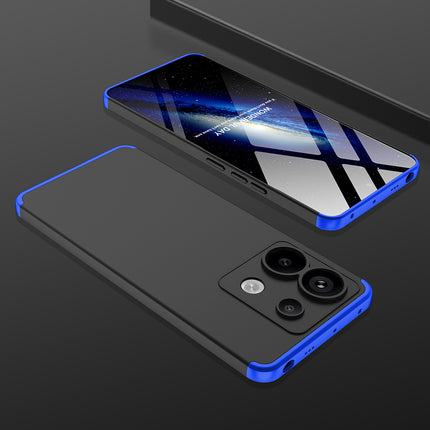 Kapa Double Dip Full 360 Protection Back Case Cover for Redmi Note 13 Pro (5G) (Blue,Black) - Mobizang