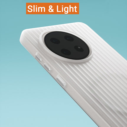 Kapa Matte Wave Grip Back Cover for OnePlus 13R | Ultra Slim [With Metal Buttons] Frosted Back Case (White)