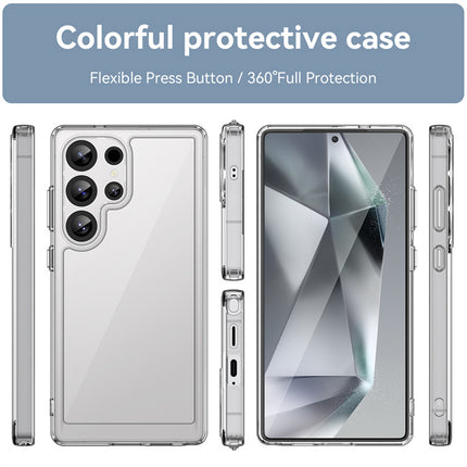 Kapa Unicorn Acrylic Clear Back Cover For Samsung Galaxy S25 Ultra | Slim Shockproof [Military Grade Protection] Hybrid Bumper Case (Clear Sides)
