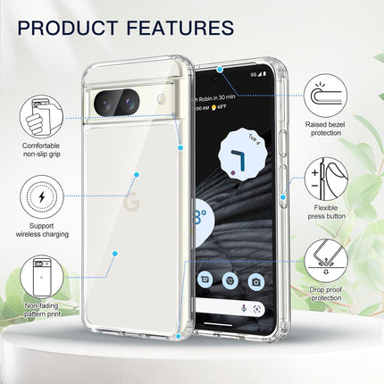 Kapa Shield Frosted Acrylic Back Shock Proof Case Cover for Google Pixel 8A (Black)