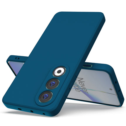 Kapa Matte Protective Lens Flexible Back Cover for OnePlus Nord CE 4 | Slim Silicone with Soft Lining Shockproof Full Body Bumper Case (Blue)