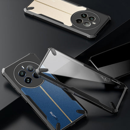 Kapa Bull Clear Back Cover for Realme 12 PRO / 12 PRO PLUS | [Military Grade Protection] Shock Proof Slim Hybrid Bumper Case (Black)