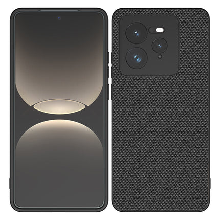 Kapa Soft Full Fabric Protective Back Case Cover for Realme GT 7 PRO | Shockproof Slim Hard Anti Slip Back Case (Black)