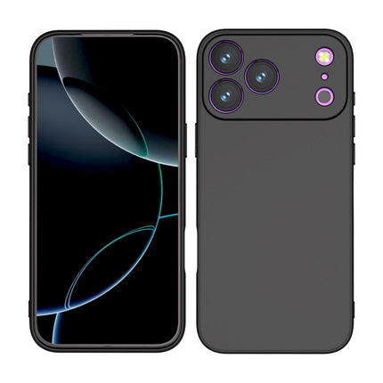 Kapa Matte Protective Lens Flexible Back Cover for Apple iPhone 17 Pro Max | Slim Silicone with Soft Lining Shockproof Full Body Bumper Case (Black) - Mobizang