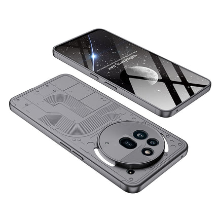 Kapa Double Dip Full 360 Protection Back Case Cover for Nothing Phone 3A Pro (Grey) - Mobizang