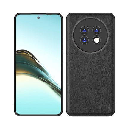 Kapa Tux Leather Back Cover for Realme 13 PRO / 13 PRO PLUS | Slim Shockproof Camera Protection Bumper Case (Black)
