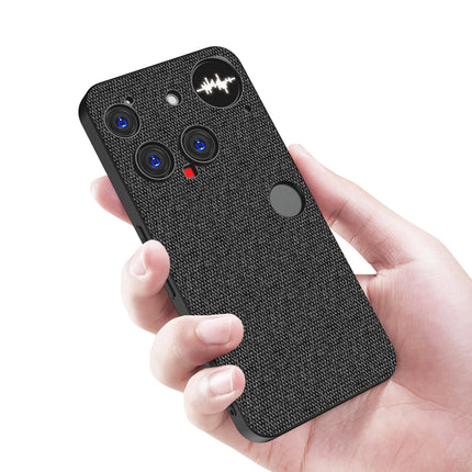 Kapa Soft Full Fabric Protective Back Case Cover for Nothing Phone 3 5G | Shockproof Slim Hard Anti Slip Back Case (Black)
