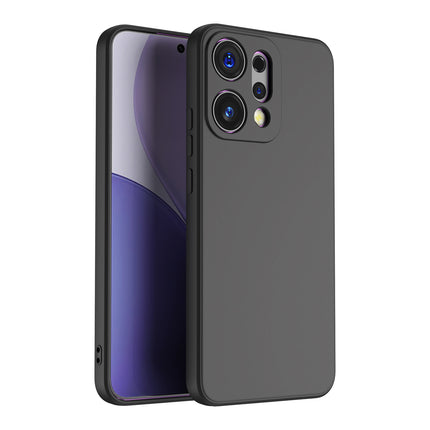 Kapa Matte Protective Lens Flexible Back Cover for Oppo Reno 14 Pro 5G | Slim Silicone with Soft Lining Shockproof Full Body Bumper Case (Black)