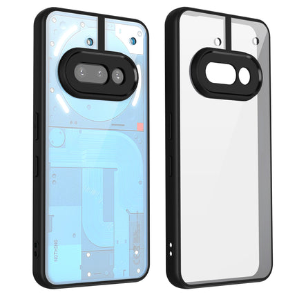 Kapa Hawkeye Clear Back Cover for Nothing Phone 3A 5G | Camera Lens Protector Shockproof Slim Clear Case Cover (Black Sides) - Mobizang