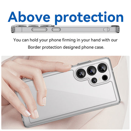 Kapa Unicorn Acrylic Clear Back Cover For Samsung Galaxy S25 Ultra | Slim Shockproof [Military Grade Protection] Hybrid Bumper Case (Clear Sides)