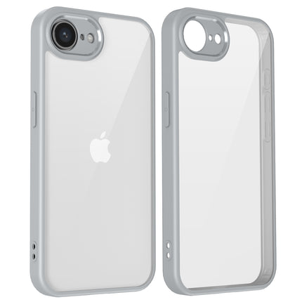 Kapa Hawkeye Clear Back Cover for Apple iPhone 16E | Camera Lens Protector Shockproof Slim Clear Case Cover (Grey Sides)
