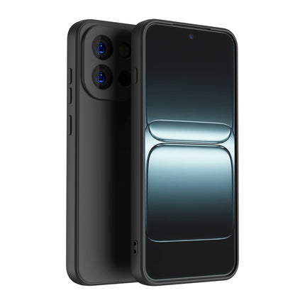 Kapa Matte Protective Lens Flexible Back Cover for OnePlus 13S | Slim Silicone with Soft Lining Shockproof Full Body Bumper Case (Black)