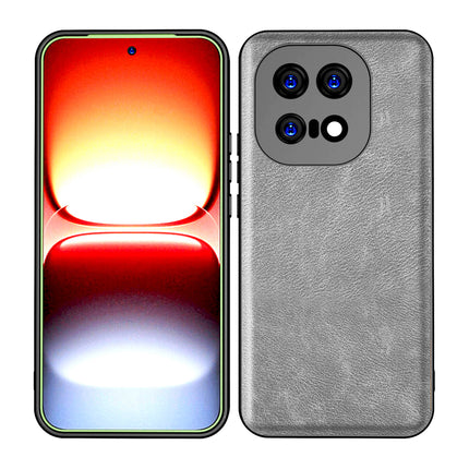 Kapa Tux Leather Back Cover for IQOO 15 5G | Slim Shockproof Camera Protection Bumper Case (Grey)