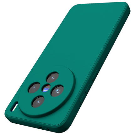 Kapa Matte Protective Lens Flexible Back Cover for Vivo X200 (5G) | Slim Silicone with Soft Lining Shockproof Full Body Bumper Case (Green)
