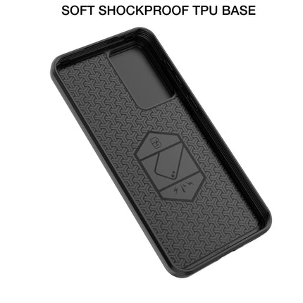 Kapa Armor Slider Back Cover for Samsung Galaxy A36 | Inbuilt Ring + Camera Slider Shockproof Lens Protection Bumper Back Case (Grey)