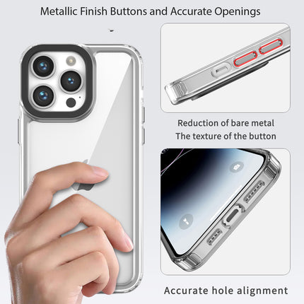Kapa Warrior Acrylic Clear Back Cover For Apple iPhone 16 Pro | Slim Shockproof [Military Grade Protection] Hybrid Bumper Case (Clear Sides)