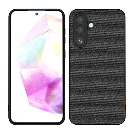 Kapa Soft Full Fabric Protective Back Case Cover for Samsung Galaxy M56 | Shockproof Slim Hard Anti Slip Back Case (Black)