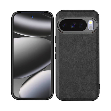 Kapa Tux Leather Back Cover for Google Pixel 10 PRO | Slim Shockproof Camera Protection Bumper Case (Black)