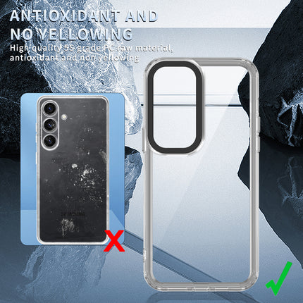 Kapa Warrior Acrylic Clear Back Cover For Samsung Galaxy A55 (5G) | Slim Shockproof [Military Grade Protection] Hybrid Bumper Case (Clear Sides)